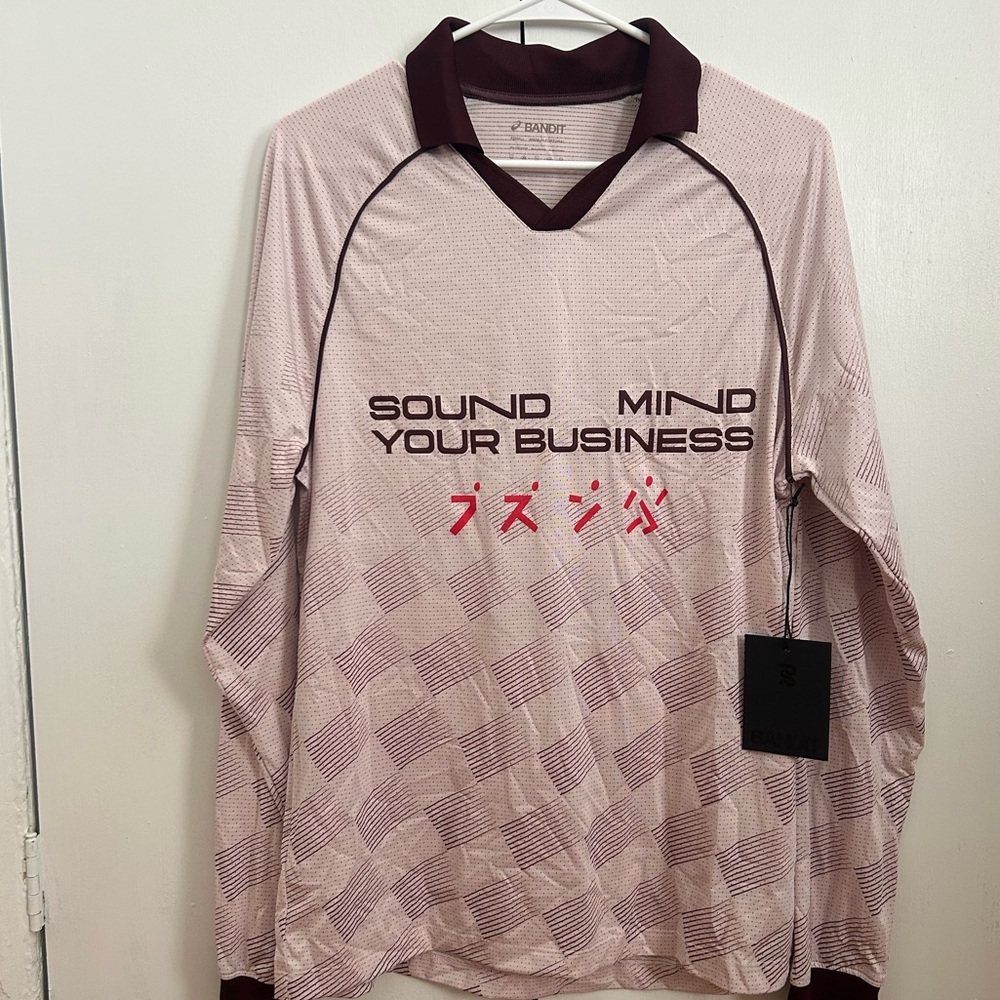 Bandit x ASICS NYCM 24 Collection Pinny Mesh Long Sleeve Soccer Shirt Size XS